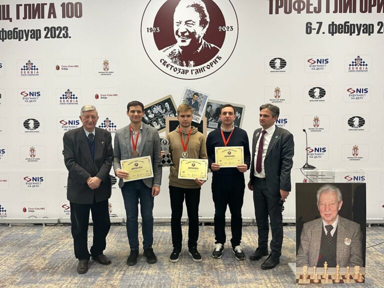 ZAVRŠEN BLIC TURNIR „GLIGA 100“ –  SARANI ZLATO