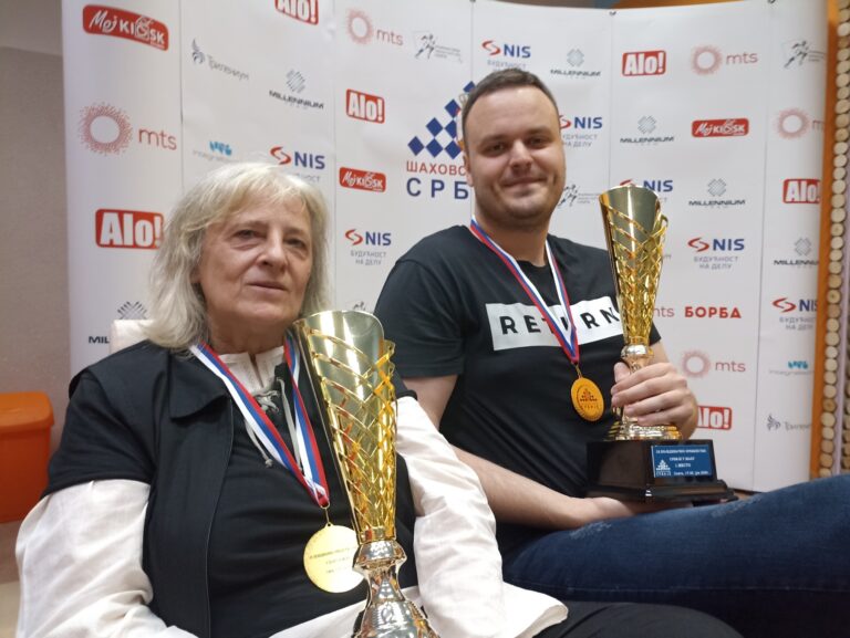 Aleksandar Inđić i Irina Čoljuškina – Šampioni Srbije u šahu za 2024